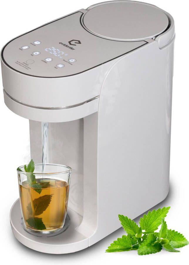 Evidenter Heetwaterdispenser Grijs Touch Display 2L Waterkoker met temperatuurregeling 40-100º graden Heetwatertap Instant Waterkoker