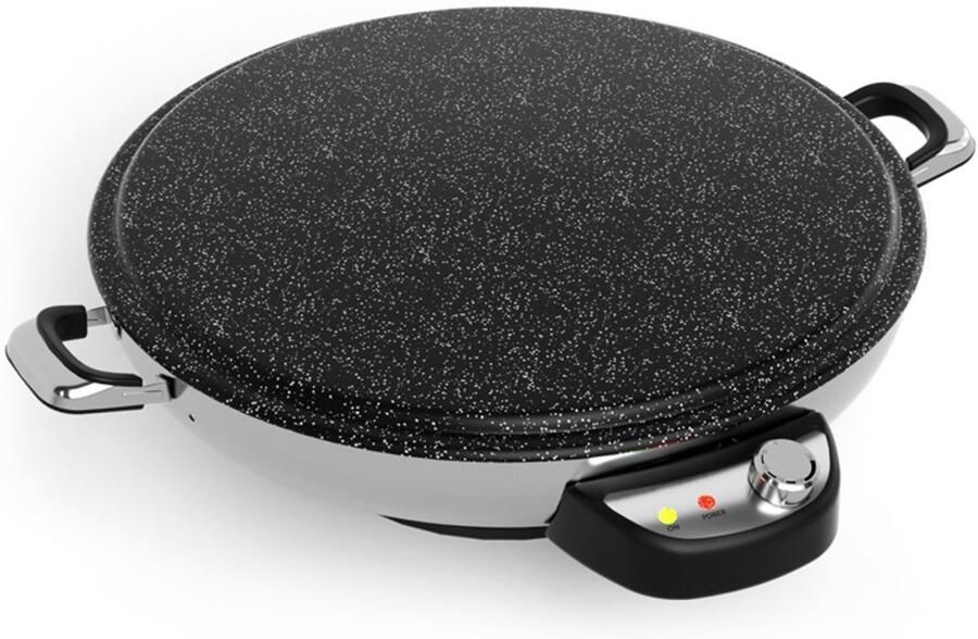 Evimo Pro Cheff MZ2319 Crêpe- en Pannenkoekenmaker – Elektrische Bakplaat Ø50cm Sac Bakplaat voor brood yufka katmer en andere deegen