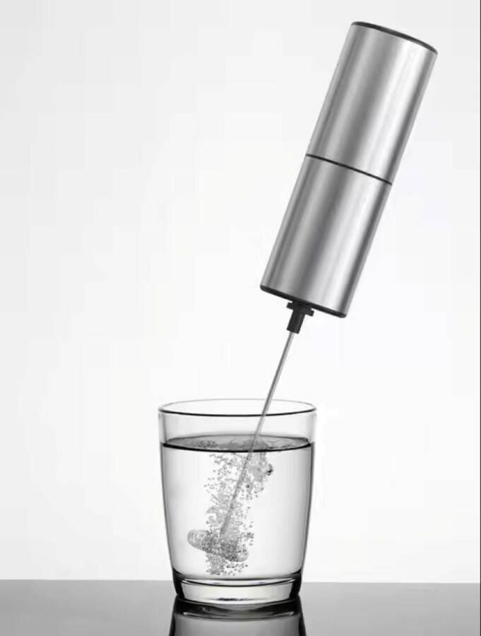 Evkeyfi Elektrische Melkopschuimer Melk Opschuimer Handmatig Koffie Mini Mixer Draadloos op Batterijen Zonder Stekker Cappuccino Matcha Frappé Chocolademelk Shakes grijs