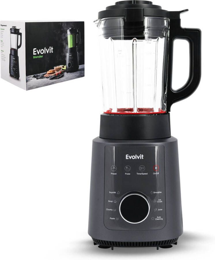 Evolvit Blender 1200W Blender 2 in 1 Soepmaker en Blender