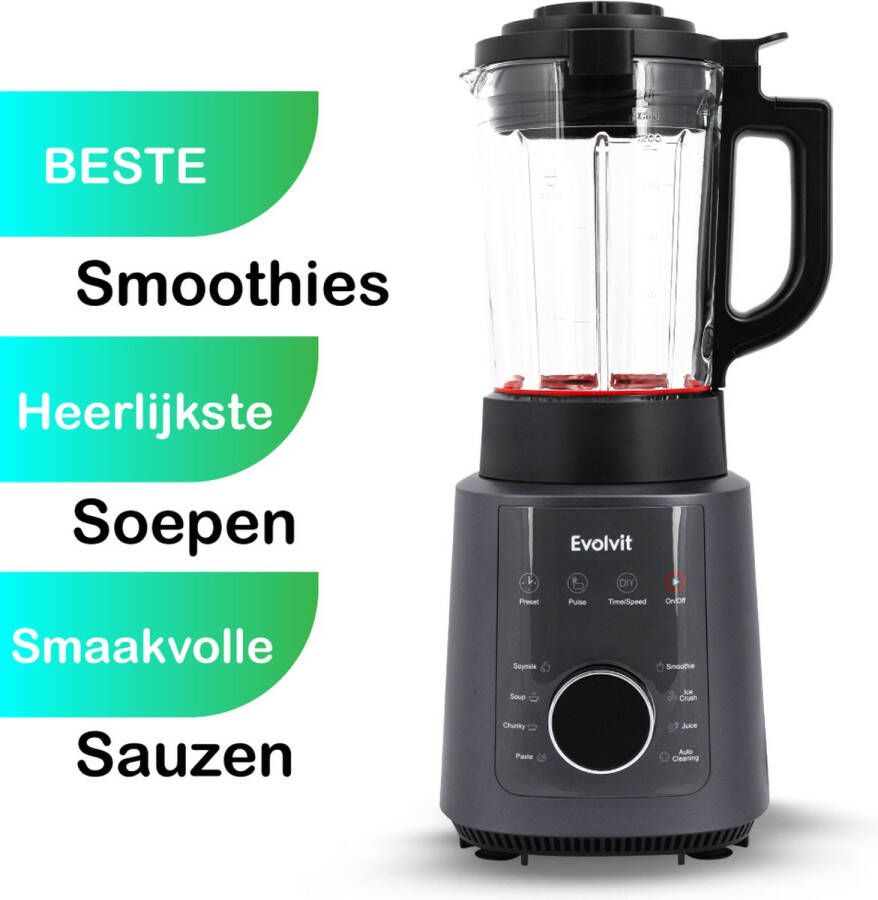 Evolvit 3-in-1 Blender Soepmaker & Smoothiemaker 1200W Blender Blenders Smoothiemakers Black Friday Deals