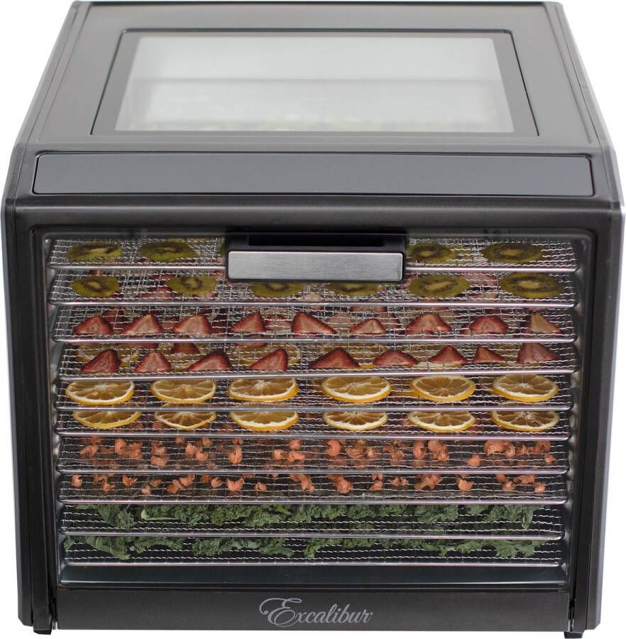 Excalibur Performance DH10SS voedseldroger droogoven 10 laden kijkvenster aan de bovenkant