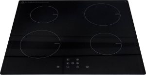 Exquisit EKI600-2 Inductie Kookplaat Inbouw 4 Kookzones Met Booster Zwart