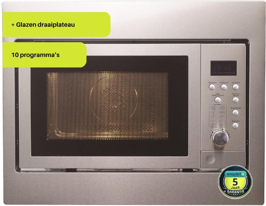 Exquisit EMW2546HI 2+3 jaar garantie Combi Magnetron Inbouw