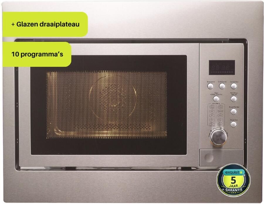 Exquisit EMW2546HI 2+3 jaar garantie Combi Magnetron Inbouw - Foto 2