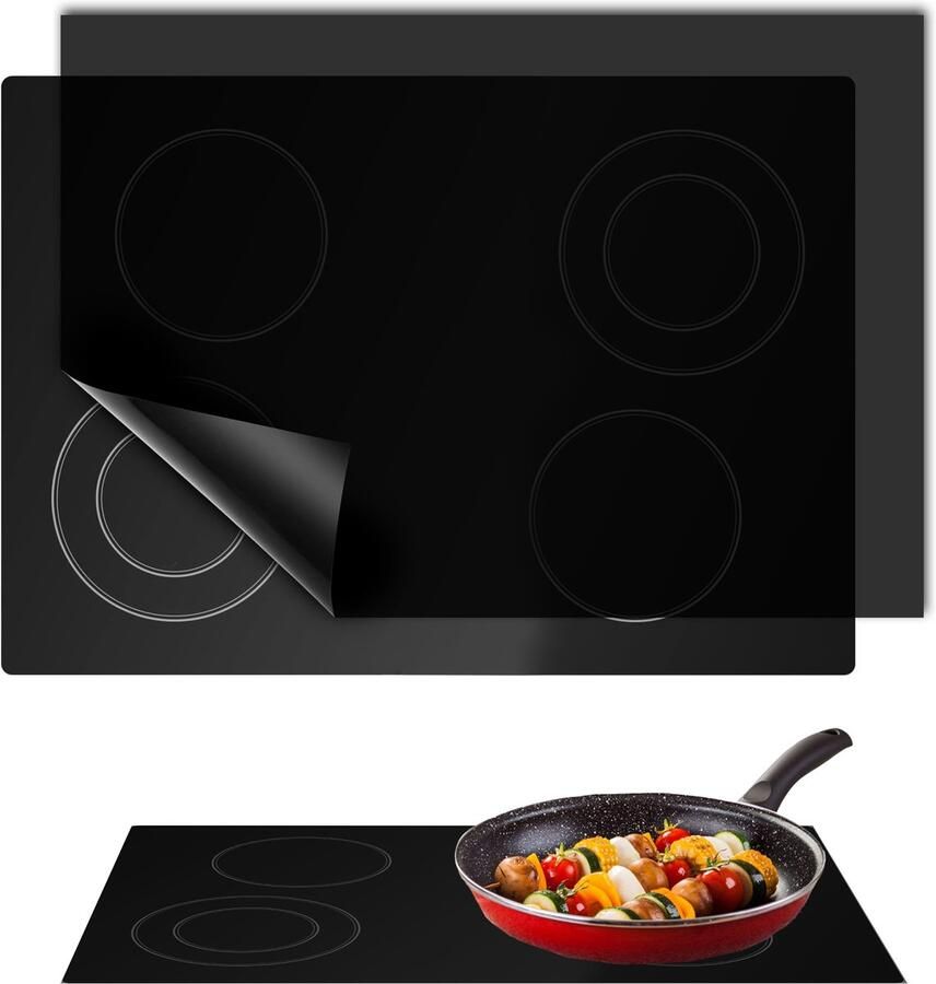 Extralink Beschermmat Inductiekookplaat Transparant 53×61 cm Bescherming tegen Krassen Vuil Antislip Mat voor Keuken