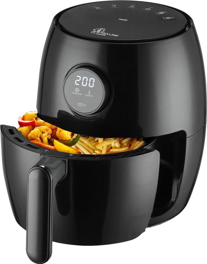 Extralink HOME AIR FRYER 2L EU SJ-200 friteuse Enkel 1000 W Heteluchtfriteuse Zwart