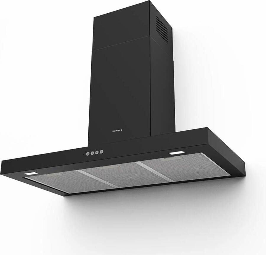 FABER S.p.A. Stilo Comfort BK Matt A90 Muurmontage Zwart 690 m³ uur B