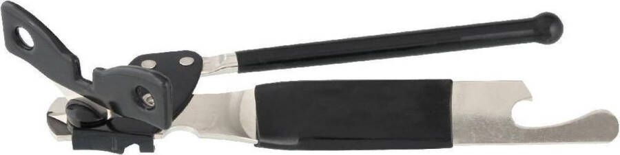 MaatShopXL Fackelmann Blik- En Flesopener 15 Cm Zilver zwart