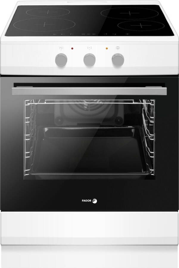 Fagor FACI2003B Inductiefornuis met aangesloten 3 Fase Perilexkabel Matzwart- Katalyse 4 Boosters 65 l Klasse A