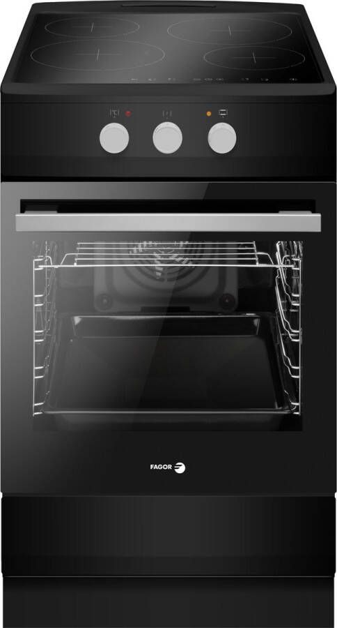 Fagor FACI203N Inductiefornuis 50 cm breed Matzwart Katalyse -65 L Klasse A