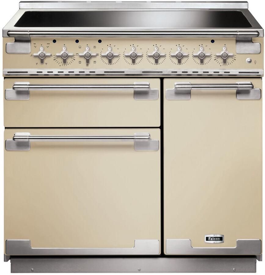 Falcon Elise 100 Range-fornuis Electrisch Inductiekookplaat zones Crème