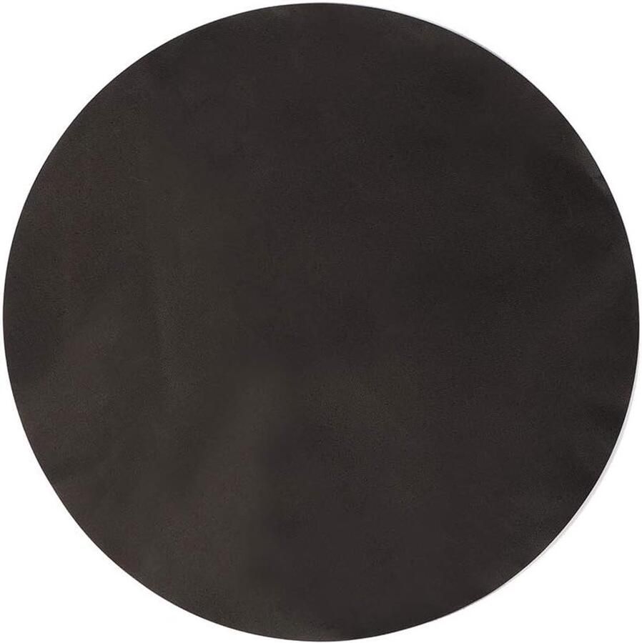 Inductie Kookplaat Mat Siliconen Onderlegger Koken Beschermen Hittebestendig Antiaanbak 40cm Rond Zwart