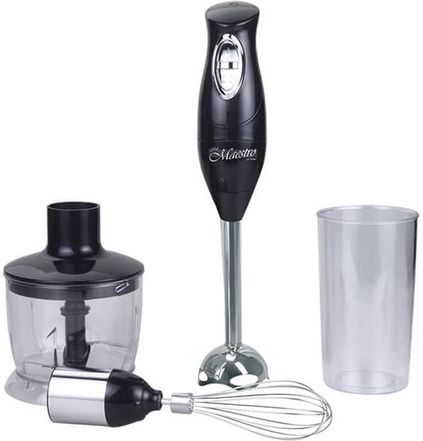Feel-Maestro Handblender Set 300W 2 snelheden RVS messen