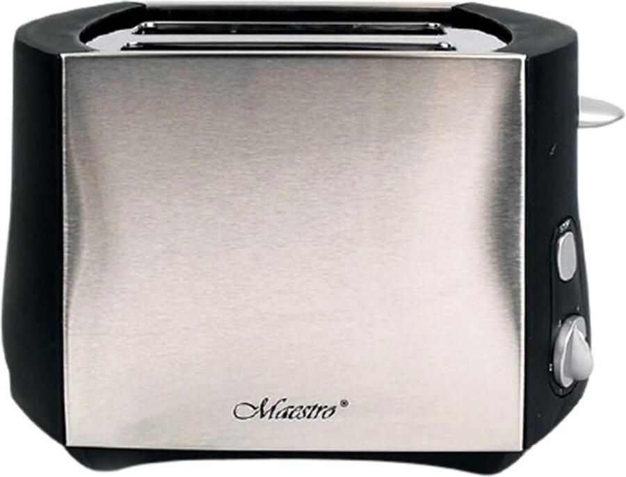 Feel maestro MR704 broodrooster 2 snede(n) 800 W Zwart Zilver