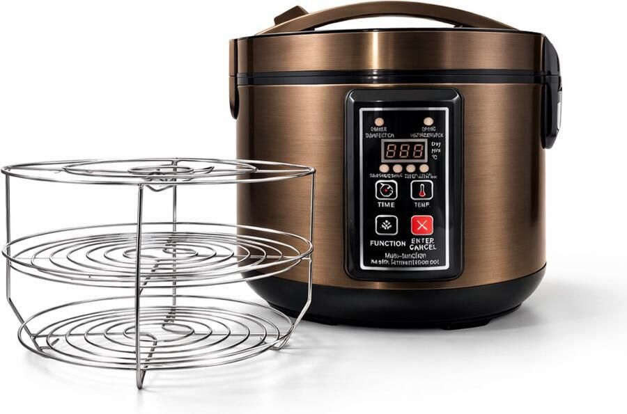 FERM fermentatie Zwarte knoflook FERMenter- black garlic machine FERMentatiemachine Blackening chamber Fermentatie box fermentatiekast inhoud 5L