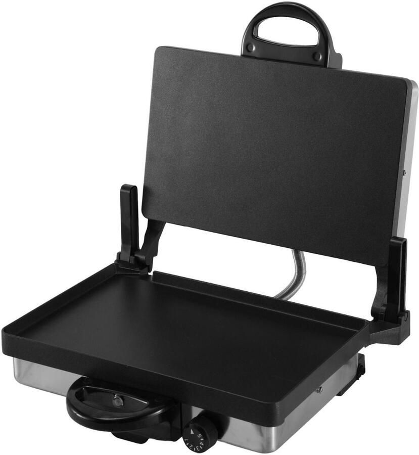 Ferveo Sanna Contactgrill Lahmacun Maker Broodrooster & Tafelgrill Turkse Pizza Maker Zwart