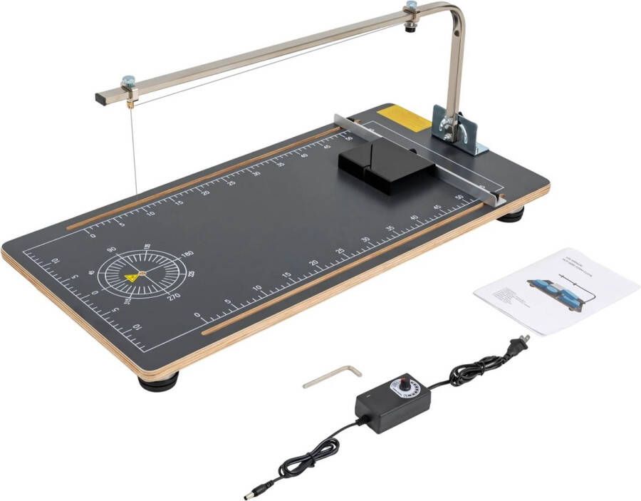 FIBILA 30W Hete Draad Schuimsnijder Piepschuim Styroporsnijder Piepschuim Snijmachine Hete Draad Snijmachine Desktop Snijmachine Van 50-300°C Nauwkeurige Snede met Ronde Snijhulp Stabiele Roestvrijstalen Beugel