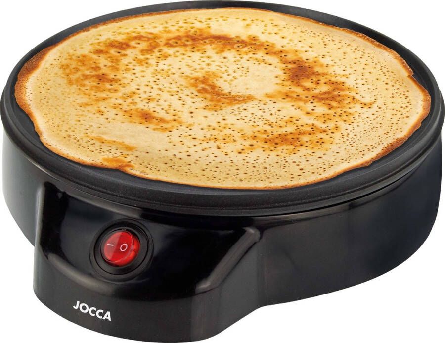 FIBILA Crepe Plaat Crepe Maker Crepeplaat- Crepes Plaat Crepe Plaat Elektrisch Anti Aanbaklaag 22 cm Zwart