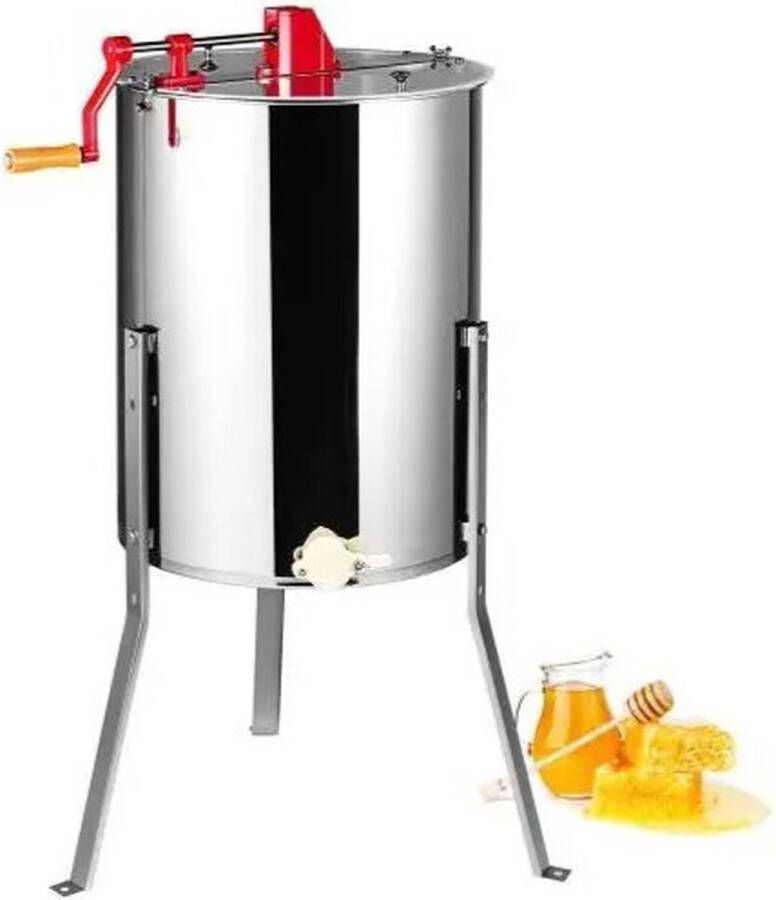 FIBILA Handmatige Honing Extractor Honingslinger Honing Centrifuge Honing Voor Bijenteelt Roestvrij Staal Efficiënt Ontwerp RVS