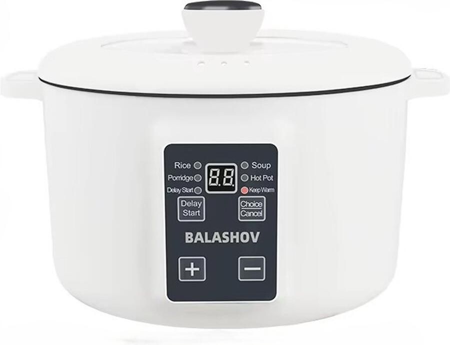 Finypanda Rijstkoker – Multicooker – Hotpot – Warmhouder – Hotpot Electrisch – Soepketel – Slowcooker – Soepmaker – Stoomkoker – Elektrische Rijstpot 3.5L – Digitale Rijstkoker – Antiaanbak Binnenpan – 220V – Compact Keukenapparaat voor Thuis