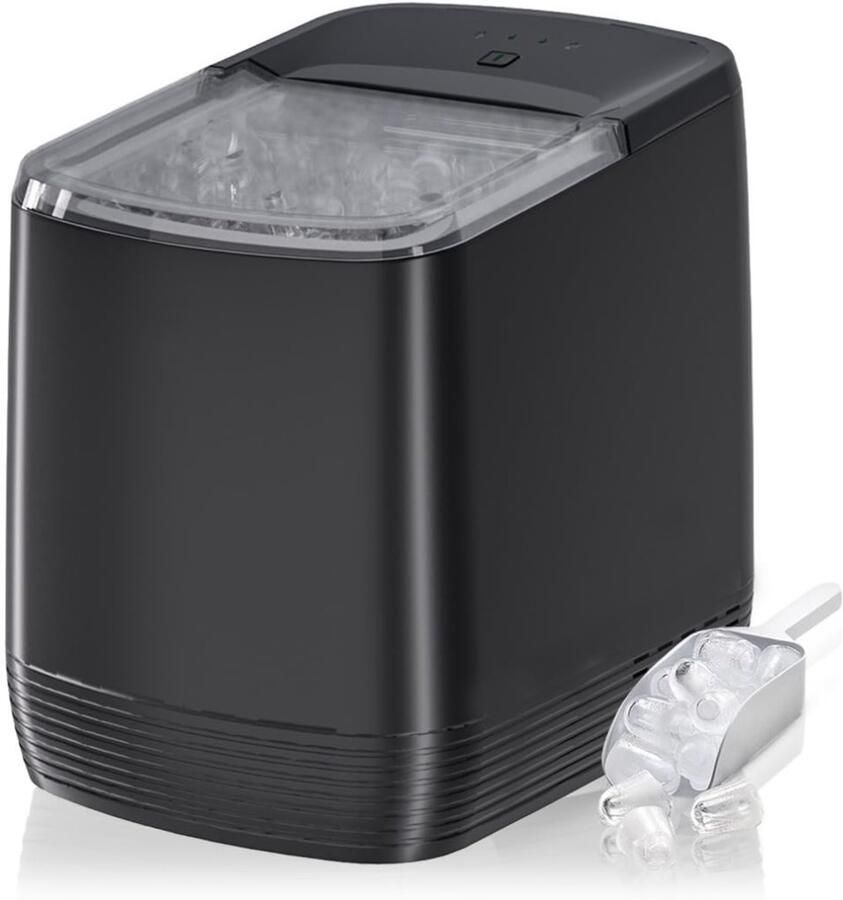 FlexVer Ijsblokjesmachine Ice maker Cubes 25 KG Capaciteit Zwart