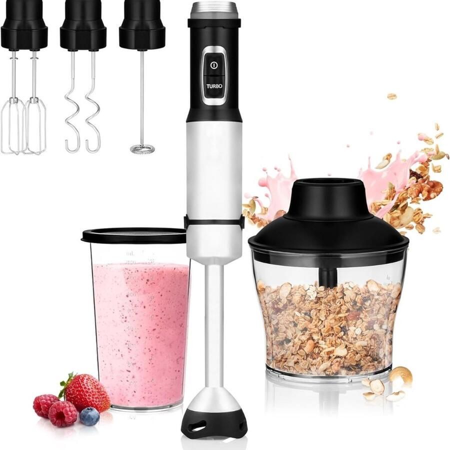 FlexVer Staafmixer Garder Klopper 1500W Zilver