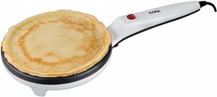 Floria Crêpe Maker ZLN7911 – Elektrische Pannenkoeken & Crêpemaker – 20 cm – 600-700 W – Anti-aanbaklaag – Wit