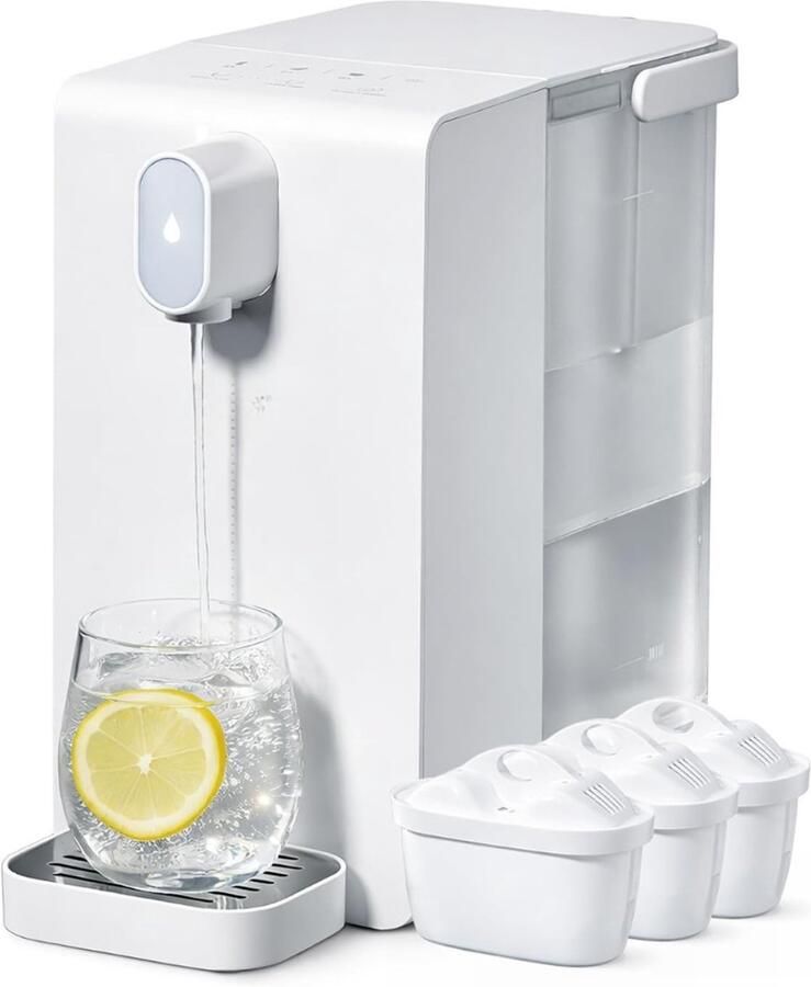 Dyna Instant waterkoker Koffiezetapparaat Waterkoker Wit ‎24cm x 14cm x 29cm