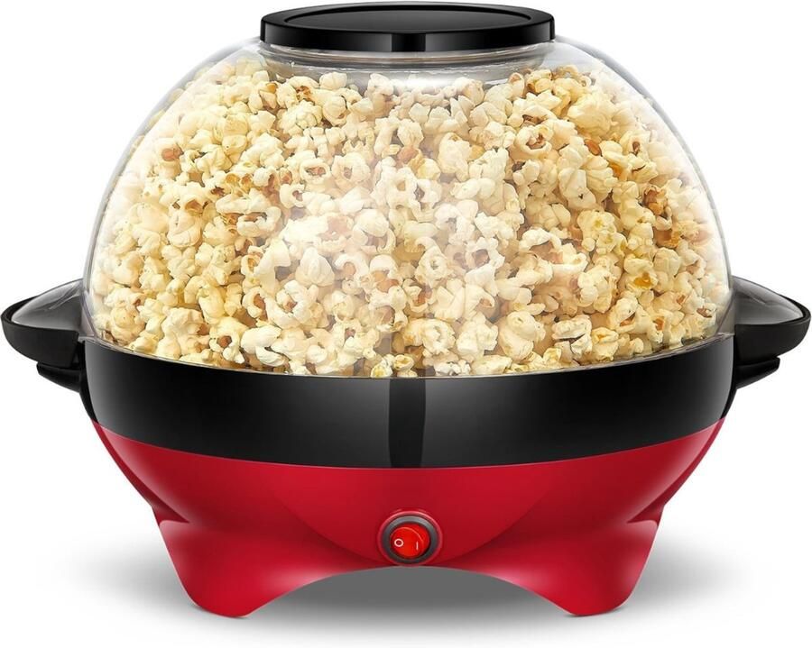SVN Popcorn Machine Popcorn maker Popcornmais Machine Rood 29cm x 26cm x 34cm