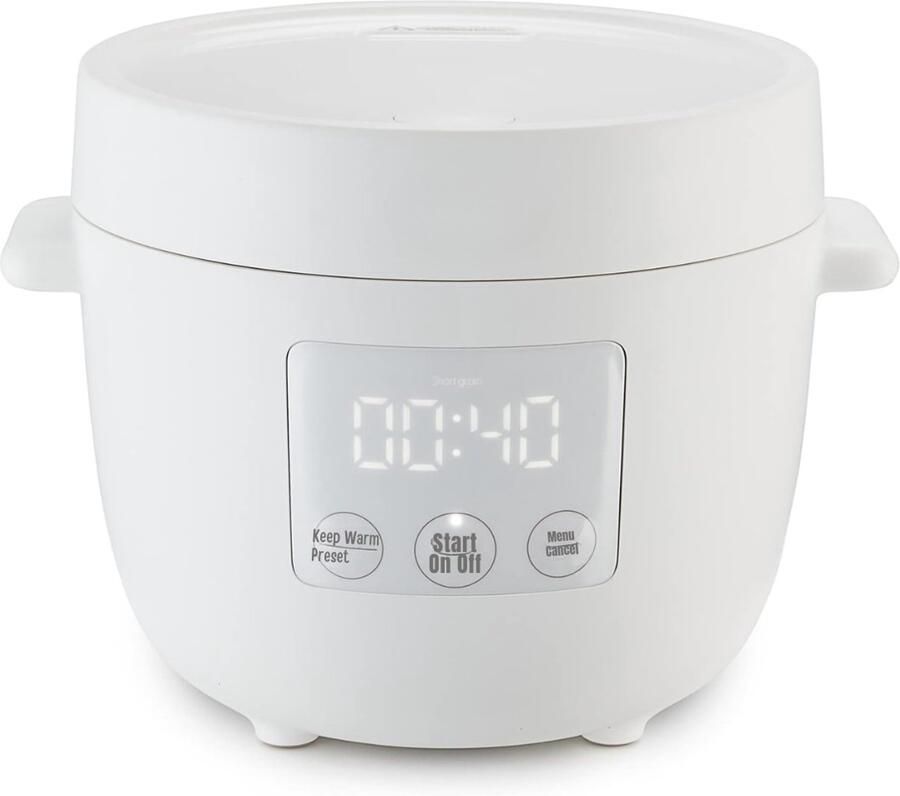 Florixa Rijstkoker klein Rijstkoker Rijstkokers Wit ‎27cm x 20cm x 24cm