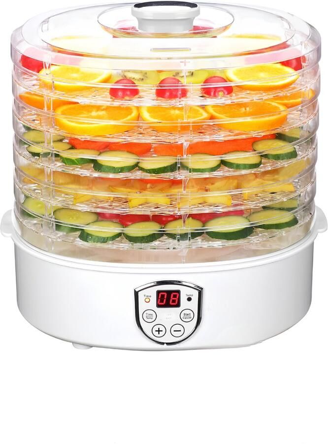 Ahd Voedseldroger Dehydrator Droogoven Voedseldrogers Voedseldroger Wit 24cm x 28cm x 31cm
