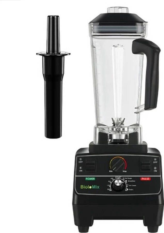 Fluux blendermachine fruit blender nutribullet keukenmachine 2L beker kleur zwart max 2200W 230V