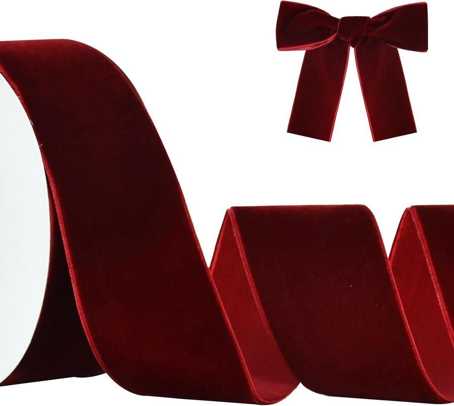 Fluwelen band 5 cm x 10 yards