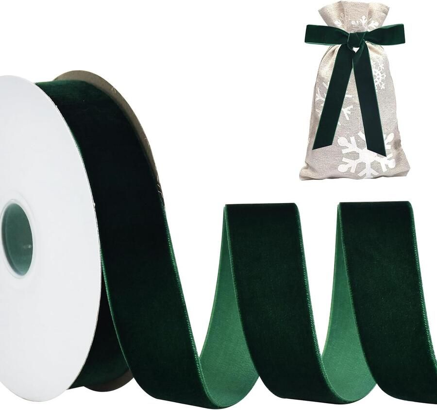 Fluwelen lint 2.5 cm x 10 yards