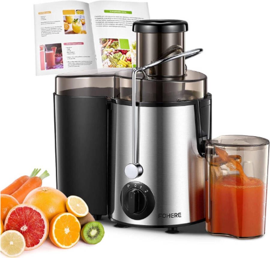 FOHERE FORHERE Slowjuicer Sappen Maker Sapcentrifuge Slow Juicer Sap Centrifuge Sapcentrifuge Groenten En Fruit Sapcentrifuge Slowjuicer Recepten Boek