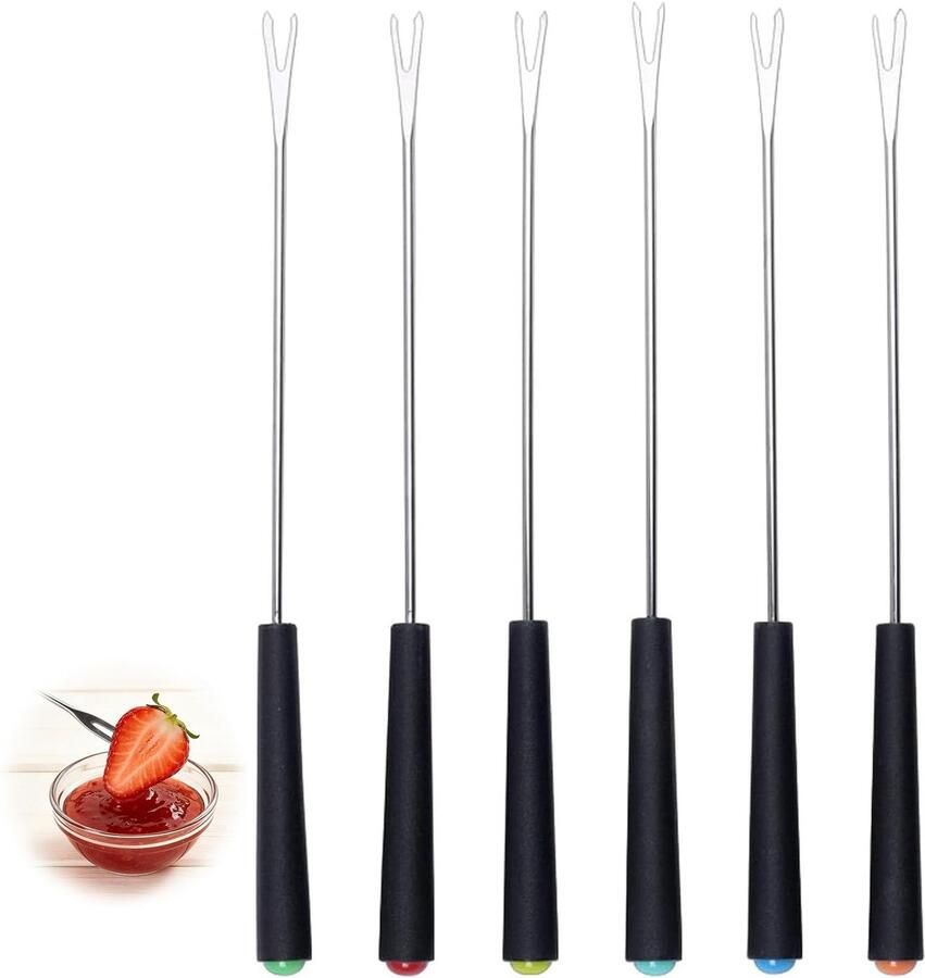 Fondue Sticks 6 Stuks RVS Chocolade Forks