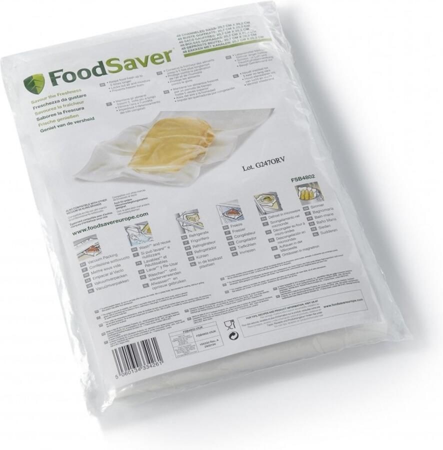 Foodsaver Vershoudzak voor de 20cm x 29cm 48 stk