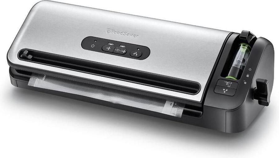 Foodsaver Vacuummeerapparaat Top Line Fresh RVS Geïntegreerde rol opslag en foliesnijder