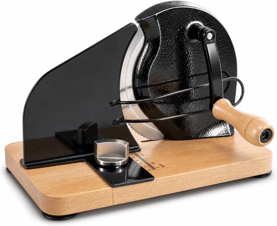 Fornello Snijmachine Broodsnijmachine RVS Broodsnijder Hout