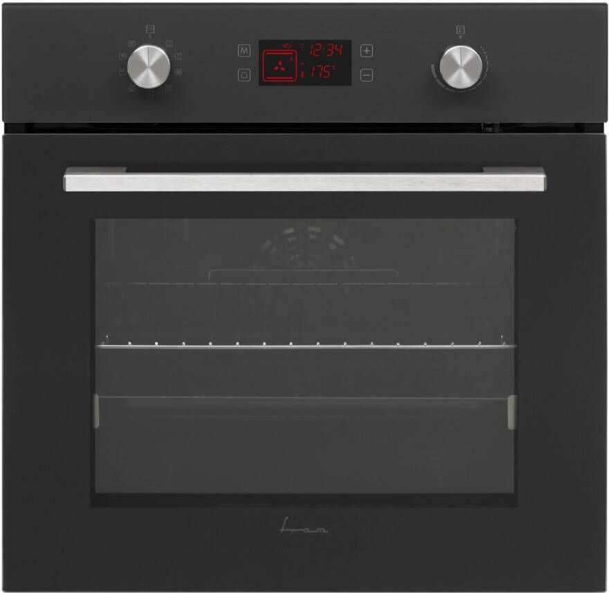 Fram FBO-V6510GCDRC-GZG – Inbouw Oven – 69 L – 10 kookfuncties – Digitale timer – Grillfunctie – Energieklasse A – Touchscreen & knoppen – Grijs