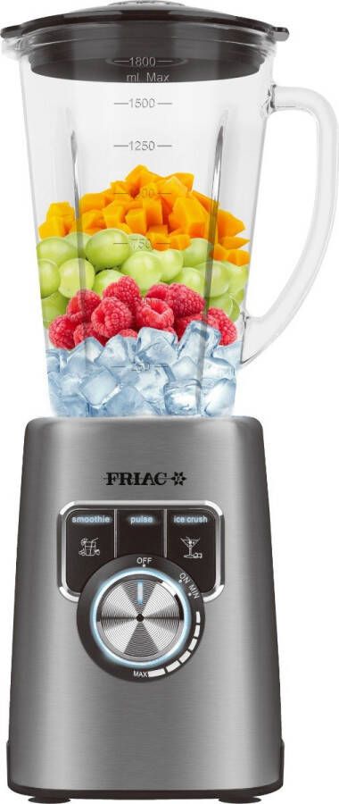 Friac BL1800DI Blender 1200W 1 8L Ice crush functie