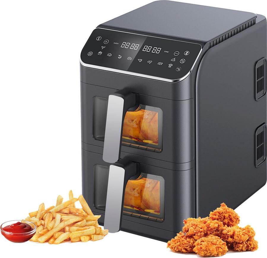 Friac AIF 8100 ST Dubbele Airfryer 5 + 5 5L 2800W