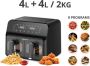 Friac AIF 8017 GS Dubbele Airfryer 4+4 L 2700W - Thumbnail 1