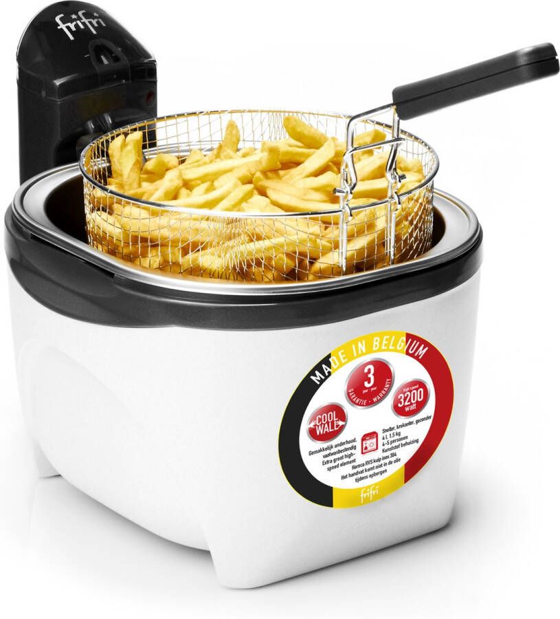 FriFri 828 Frituurpan 4 liter 3200 Watt wit 1 5 kg friet 3 jaar garantie