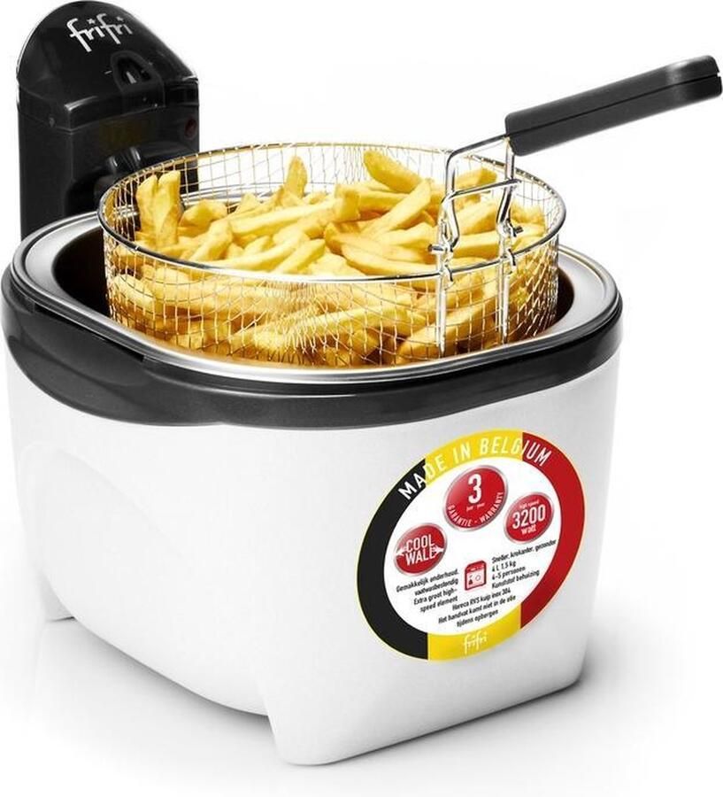 FriFri 829 Friteuse- frituurpan 4 liter 3200 Watt 1 5 kilo friet 3 jaar garantie