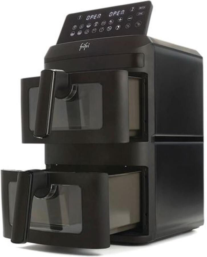 FriFri Airfryer Duo Slim FR0813028BLP 2800 W Matzwart