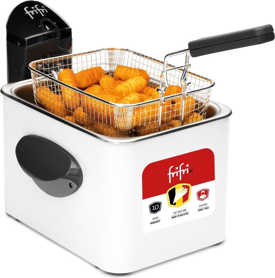 FriFri Expert Duofil F1905BDUO Frituurpan 3 5L 3200W DUOFIL Anti-Geur-Vet Filter Metalen Behuizing Koude Zone Made in Belgium