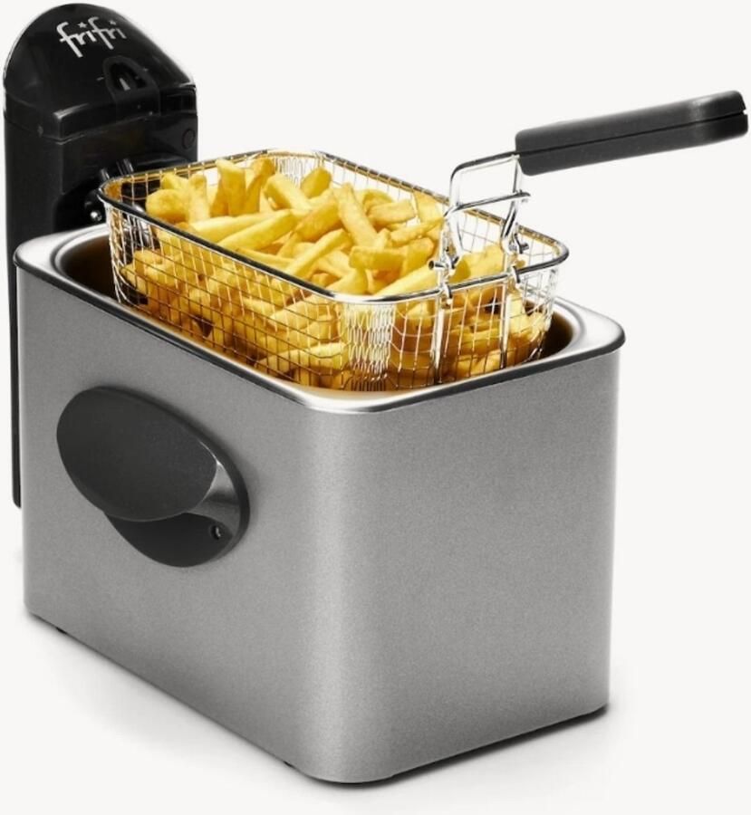 FriFri Mini Frituurpan 2 5L F1900 2000W Koude Zone Technologie RVS Kuip Voor max 700 gram Friet 10 Jaar Garantie Made in België