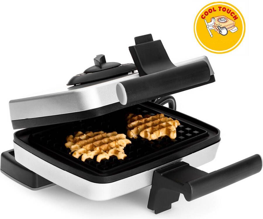 FriFri WA 102a Wafelijzer 2 wafel(s) 1200 W Zwart Zilver